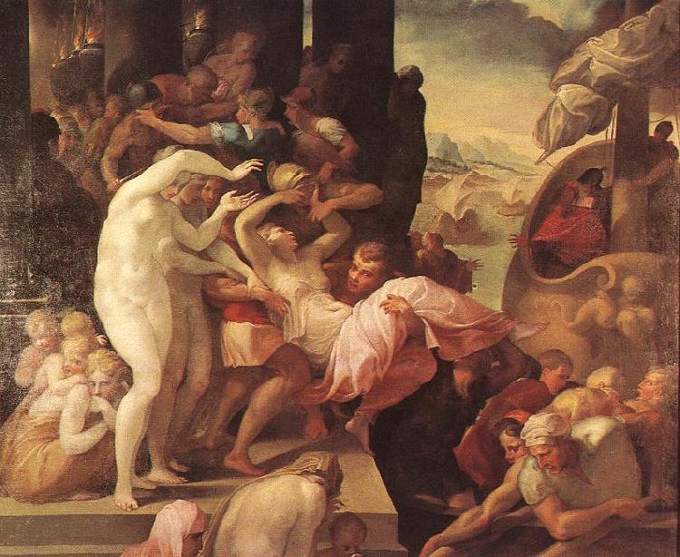 Francesco Primaticcio The Rape of Helene oil painting image